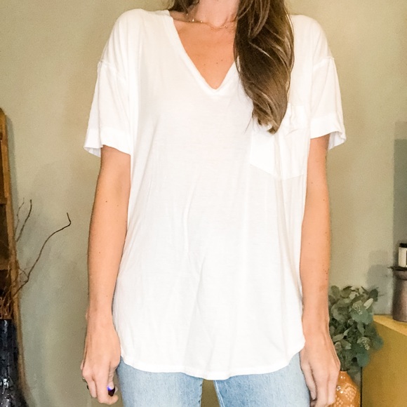Free People Everyday Tee | White | XS - Picture 2 of 5
